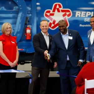 Republic Services Tech Institute ribbon cutting