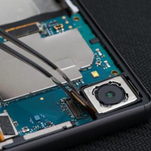 Phone being repaired