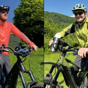 Photo of SAP executives on the bike