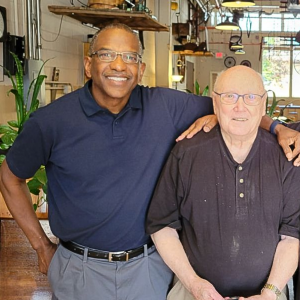 Robert Long and his high school Spanish teacher