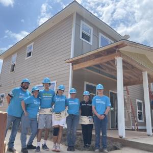 Wesco volunteers at the Rosalynn and Jimmy Carter worksite.