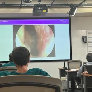 Rupa Patel giving a presentation.