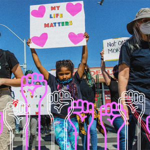 ViacomCBS social and racial justice march