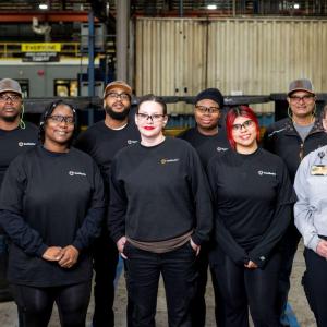 Group photo of team members at Southwire's MC Plant