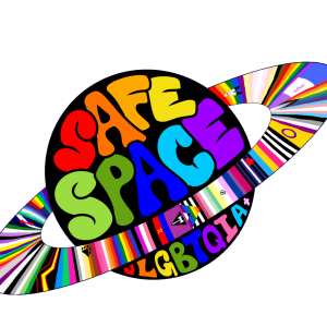 "Safe Space LGBTQIA logo"