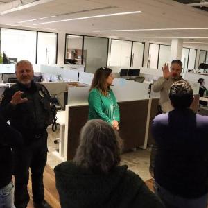 people meeting in an office