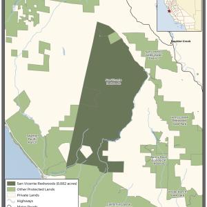 San Vicente Redwoods Map