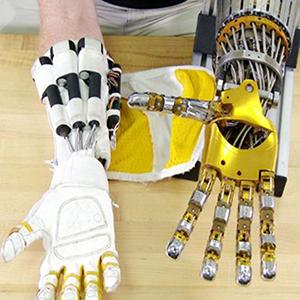 The Robo-Glove invention that Adam Sanders received the NASA award for is designed to lessen repetitive strain among assembly plant workers. (NASA photo)