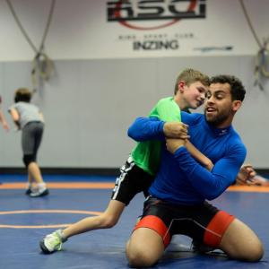 Aker Schmid and child