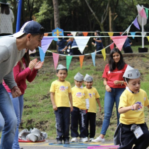 Children participating in outdoor sport