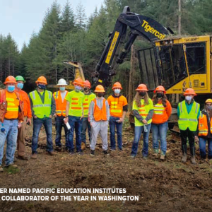 "October 2021 Rayonier Named Pacific Education Institutes Fieldsteam Community Collaborator of the Year in Washington"
