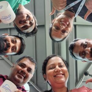 We are HARMAN; First Place: Averil Norona, India; Our blood type is Tea Positive!