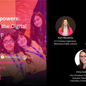  Digital Empowers: Narrowing the Digital Gender Gap event infographic