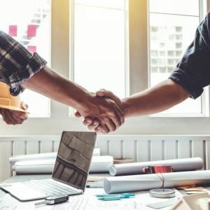 Shaking hands
