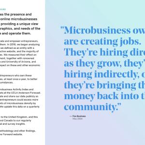 Microbusiness owners are creating jobs. They're hiring directly as they grow.
