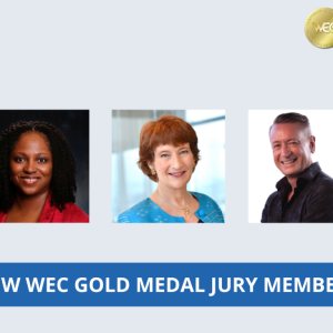"New WEC Gold Medal Jury Members" with headshots