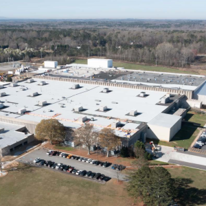 Aerial shot of North Campus Plant