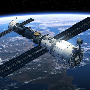 Space Station And Spacecraft