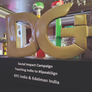 DG award for Social Impact Campaign. 