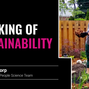 "speaking of sustainability, Danielle Wittorp Analytics Leader, People Science Team"
