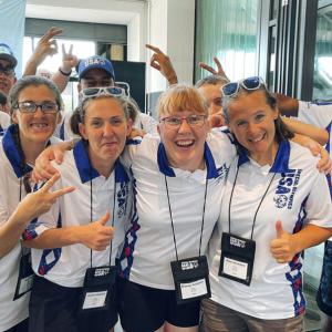 HanesBrands Team shown at the Special Olympics.