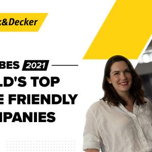 Stanley Black & Decker Forbes Worlds Top Female-Friendly Companies graphic