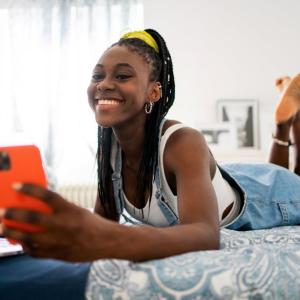 a person on the phone