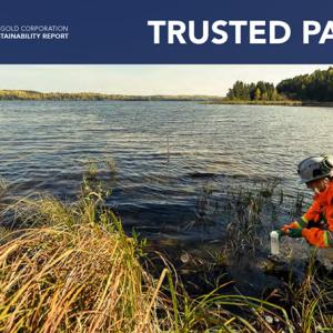 Person doing field test in a pond