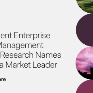 Banner reading, "Cority named Market Leader in Carbon Management Software"