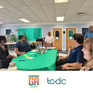 Funders and grantees meeting at the senior center in Thomasville, GA