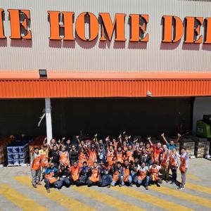 The Home Depot Acapulco team shown outside of their store.