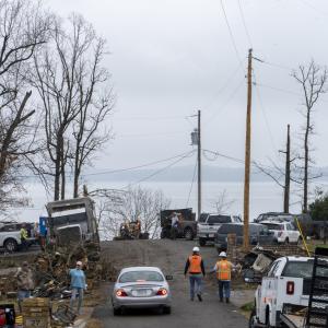CASE Construction Equipment and tornado cleanup efforts
