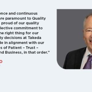Jerry Greco, Takeda Global Quality Officer