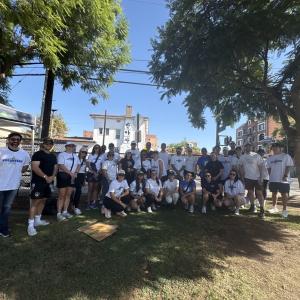 Group photo of AEG volunteers in Koreatown