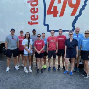 WK Kellogg Co employees volunteering with NWA Food Bank 