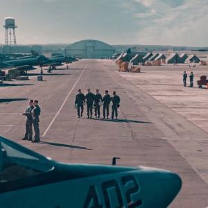 Group of pilots on an airstrip