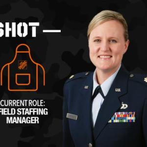 I During my first 12 years at The Home Depot, I was juggling my career, family and the military. I learned that you can't be everything to everybody all the time. It's okay to close your laptop at the end of the day and focus on other responsibilities. I/ BETHANY GEORGE