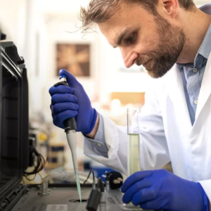 scientist working in lab
