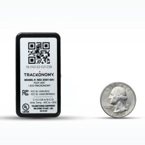 Sensor next to a quarter for scale