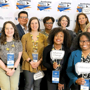 group of men & women at AFN conference 