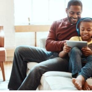 adult and child reading together