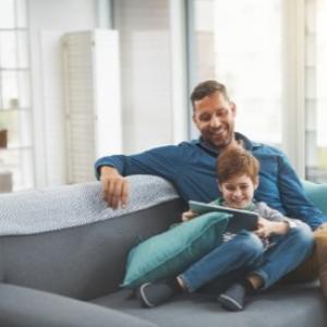 adult and child reading together