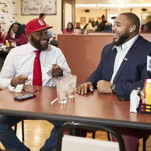 Little with his longtime banker and friend Tony Dansberry, now a U.S. Bank District Manager in St. Louis.