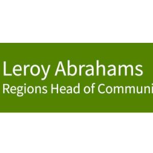 Leroy Abrahams, Regions Head of Community Engagement headshot