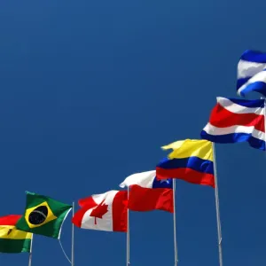 Different country flags