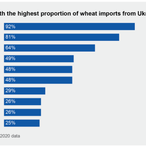 graph of Ukrainian wheat exports