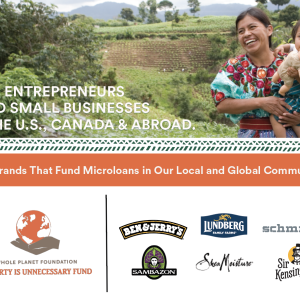 HELP ENTREPRENEURS BUILD SMALL BUSINESSES IN THE U.S., CANADA & ABROAD: Shop brands that fund microloans in our local and global communities