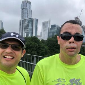 Two person selfie