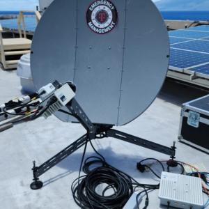 VSAT being deployed