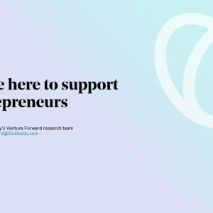 We're here to support entrepreneurs.